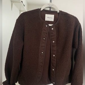 Sherpa Liner mocha brown, brand new